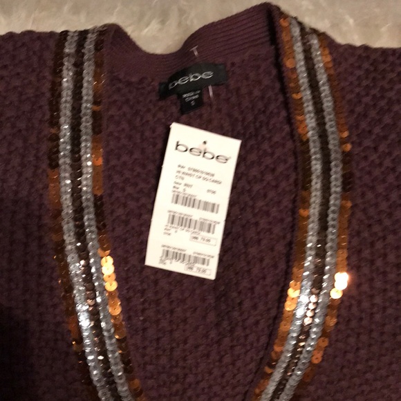 Bebe short sleeve sequined sweater - Picture 8 of 8